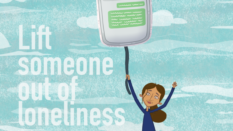 Lift someone out of loneliness graphic